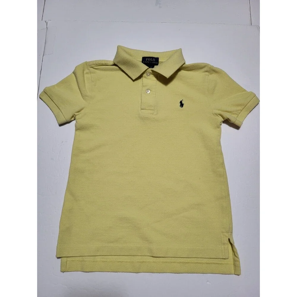 (#L3) Polo By Ralph Lauren Short Sleeve Size Kid's 6 Yellow